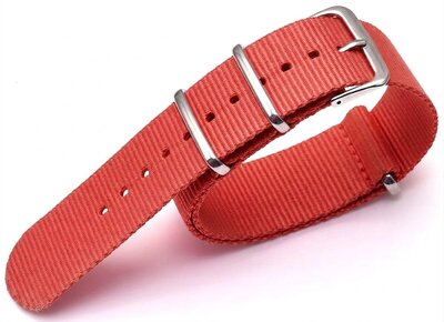Cinturino in nylon Ricardo Kronplatz, rosso V2, NATO