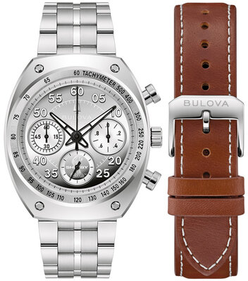 Bulova Archive Series "Shelby" Racer Chronograph Quartz 96K118 Limited Edition 9999pcs (+ cinturino di ricambio)
