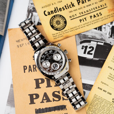 Bulova Archive Series "Shelby" Racer Chronograph Quartz 96K118 Limited Edition 9999pcs (+ cinturino di ricambio)