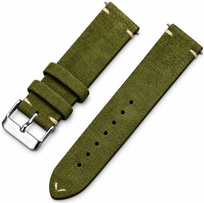 cinturino in pelle Ricardo Alba premium, Green, Quick Release