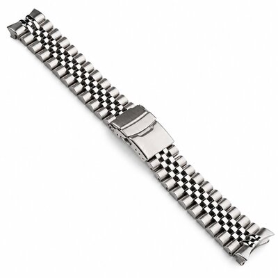 Bracciale in acciaio Ricardo Jesolo premium 22mm (pro Seiko 5 Sports SRPD series), Silver