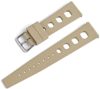 Cinturino in gomma Ricardo Riva premium 20mm, Khaki, Quick Release