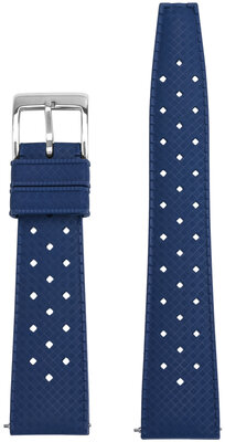 Cinturino in gomma Ricardo Terni premium 20mm, Blue, Quick Release