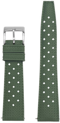 Cinturino in gomma Ricardo Terni premium 20mm, Green, Quick Release