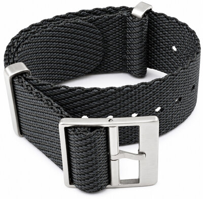 Cinturino in tessuto Ricardo Mantova premium, Gray, NATO