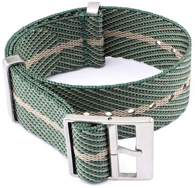 Cinturino in tessuto Ricardo Mantova premium, Green, NATO