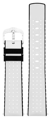 Cinturino in pelle Hirsch Tiger L 0915002000-2, bianco, pelle di vitello, lunghezza L, Quick Release