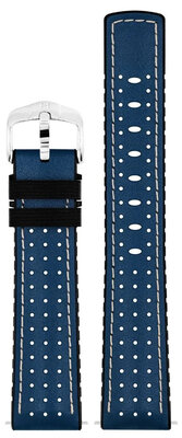 Cinturino in pelle Hirsch Tiger L 0915002080-2, blu, pelle di vitello, lunghezza L, Quick Release
