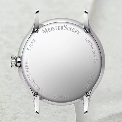 MeisterSinger Yaara Q White with Diamonds Quartz YAQ901AD