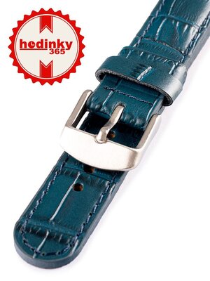 Cinturino unisex in pelle blu per orologi W-080-F