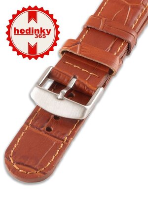 Cinturino unisex in pelle marrone chiaro per orologi W-080-C
