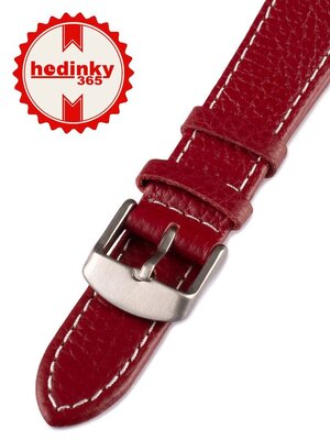 Cinturino unisex in pelle rosso per orologi W-00-D