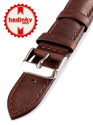 Cinturino unisex in pelle marrone HYP-06-MORO