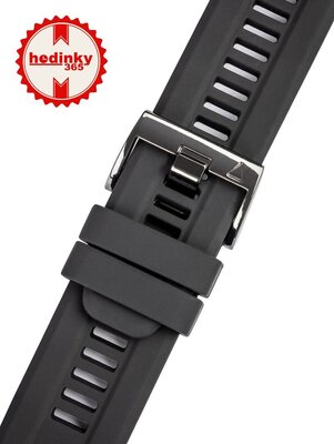 Cinturino in silicone Ricardo 26mm (per Garmin Fenix 8/7X/6X (51mm), Tactix ecc.), nero, QuickFit