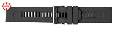 Cinturino in silicone Ricardo 26mm (per Garmin Fenix 8/7X/6X (51mm), Tactix ecc.), nero, QuickFit