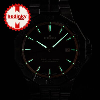 Edox Delfin Date Quartz 53021-37gnm-ndr