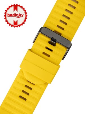 Ricardo Cinturino in silicone 26 mm (per Garmin Fenix 8/7X/6X (51 mm), Tactix ecc.), giallo V2, QuickFit
