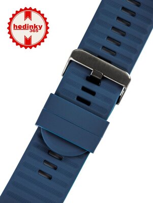 Ricardo Cinturino in silicone 26 mm (per Garmin Fenix 8/7X/6X (51 mm), Tactix ecc.), blu