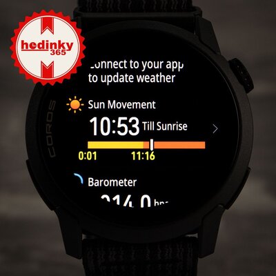 Coros Pace 4 Black / Nylon Band